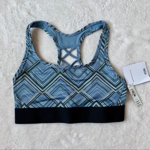Victoria’s Secret blue sports bra geometric size S